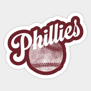 Phillies with ball Sticker